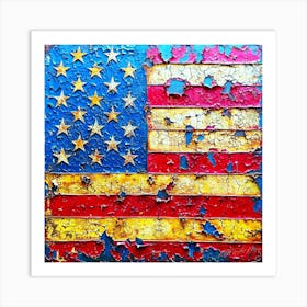 Americana - USA Flag Inspired Art Print