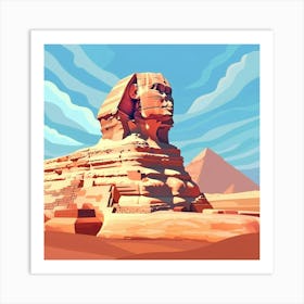 A Sphinx In Giza Vector Design Illustration 1719991720 1 Art Print