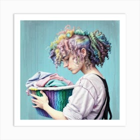 Laundry Basket 6 Art Print