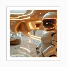 Futuristic Robot Art Print