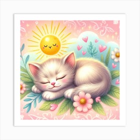 Cute Kitten Art Print