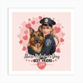 Share Valentine'S Day Best Friend Art Print