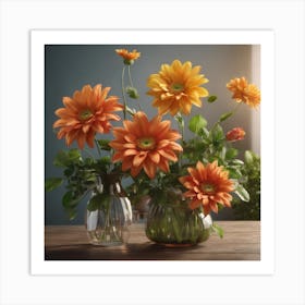 Gerbera Daisies 1 Art Print