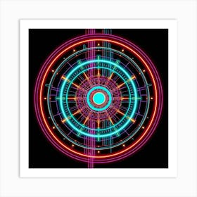 Retro Futuristic Elements,Retro Futuristic Background,Retro Futuristic Templates (40) Art Print