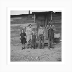 Family Of Joe Kramer, Farmer Near Williston, North Dakota By Russell Lee Art Print