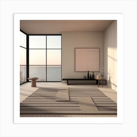 Modern Living Room 2 Art Print