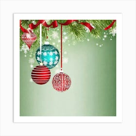 Christmas Background 11 Art Print