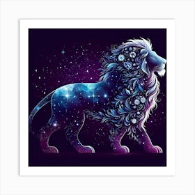 Zodiac Lion 1 Art Print