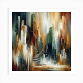 Abstract Cityscape 4 Art Print