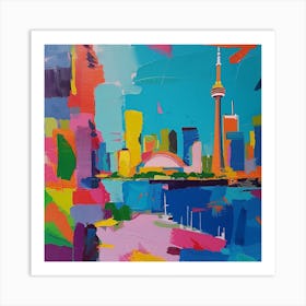 Abstract Travel Collection Toronto Canada 5 Art Print