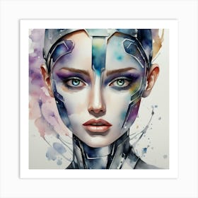 Robot Girl 1 Art Print