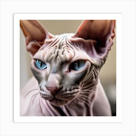 Sphynx Cat Art Print