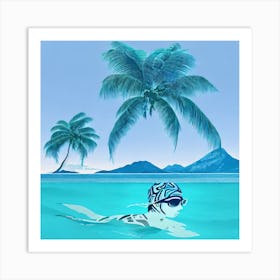 Scuba Diving Art Print