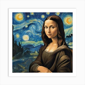 Mona Lisa Painting Art Print