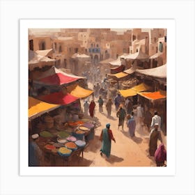 Egyptian Market Art Print