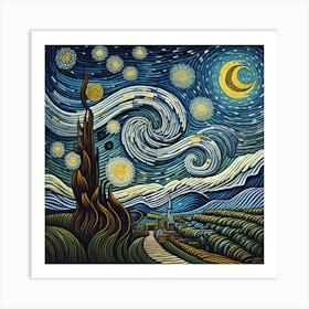 The Starry Night Vincent van Gogh Art Print