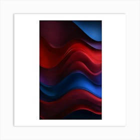 Abstract Wave Pattern Art Print