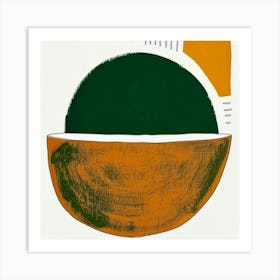 Orange & Green Art Print