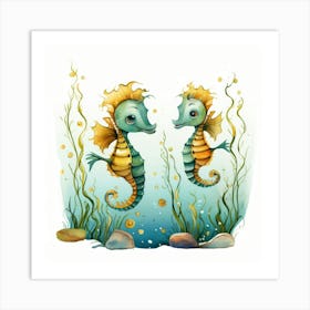 Seahorses 1 Affiche