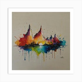 City Skyline 1 Art Print