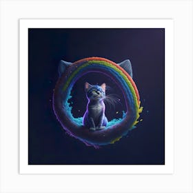 Cat Galaxy (65) Art Print