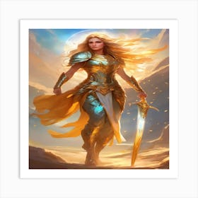 Warrior Woman 2 Art Print