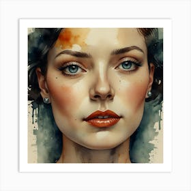 Portrait Of A Woman 59 Art Print