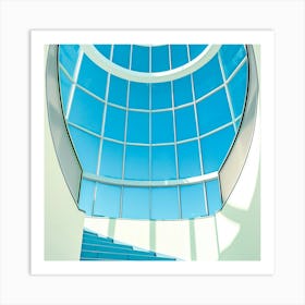 Stairwell With Blue Sky Art Print