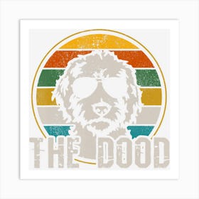 Goldendoodle The Dood Vintage Retro Dog Art Print