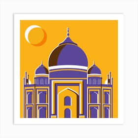 Taj Mahal Square Art Print