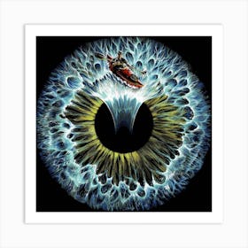 Lost In Your Eye Aquatic Square Art Print