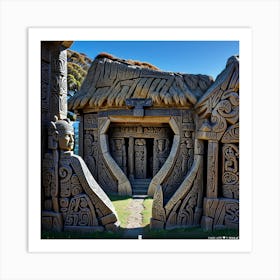 Aboriginal home entrance Art Print