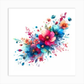 Abstract Floral Painting 24 Art Print