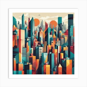 Cityscape 30 Art Print