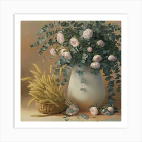 Flowers In A Vase 35 Art Print