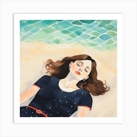 Day At The Beach Art Print