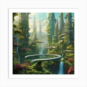 A.I. Blends with nature 11 Art Print