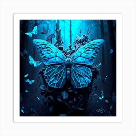 Goth Butterfly Art Print