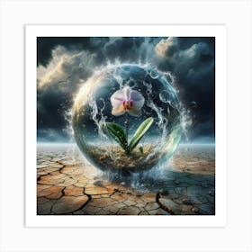 Water Sphere Art Print