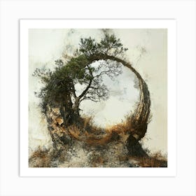 Tree In A Circle Art Print