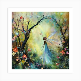 Fairy In The Forest Art Print