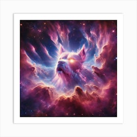 Dog In Space 1 Art Print