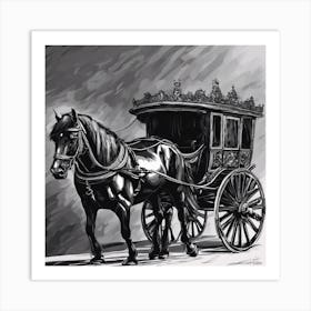 Horse Drawn Carriage 1 Art Print