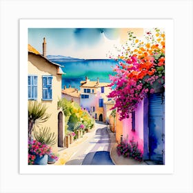 Of A Street In France Art Print