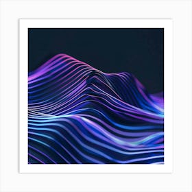 Abstract Wave Pattern 8 Art Print