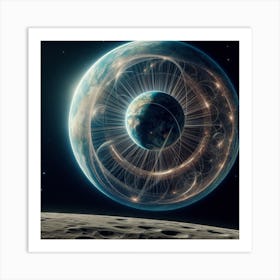 Earth In Space 41 Art Print