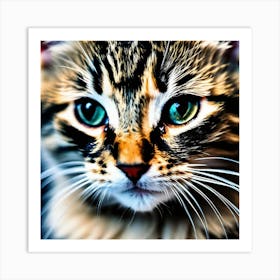 Portrait Of A Cat Art Print