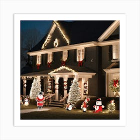 Santa'S House Art Print