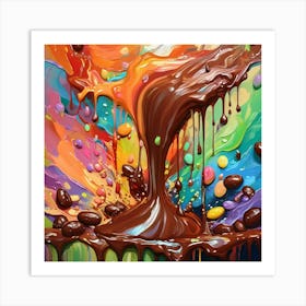 Chocolate Pouring 12 Art Print