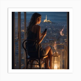 Night In Paris Art Print